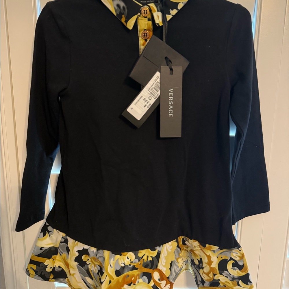 Versace Baby Girl Long Sleeve Dress 24M